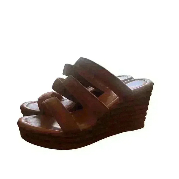 Mariella made in Italy leather wedges size 6 - Picture 5 of 5